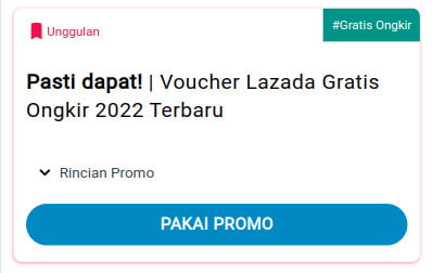 Cara mendapatkan voucher Lazada gratis ongkir