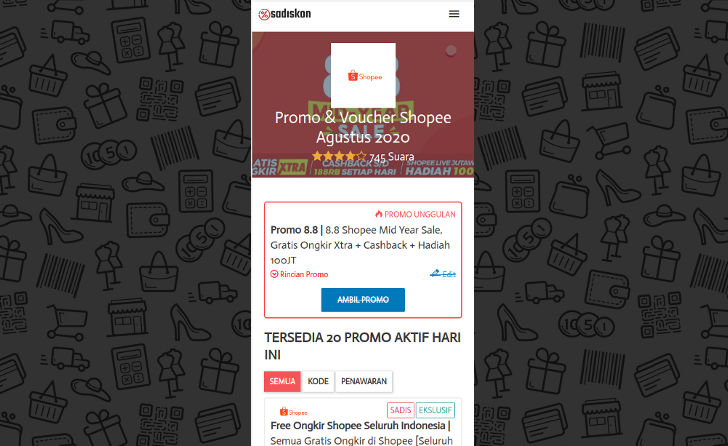 Cara mendapatkan kode voucher rahasia Shopee